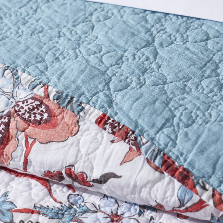 Bungalow Rose Cotton Floral Quilt & Reviews Wayfair